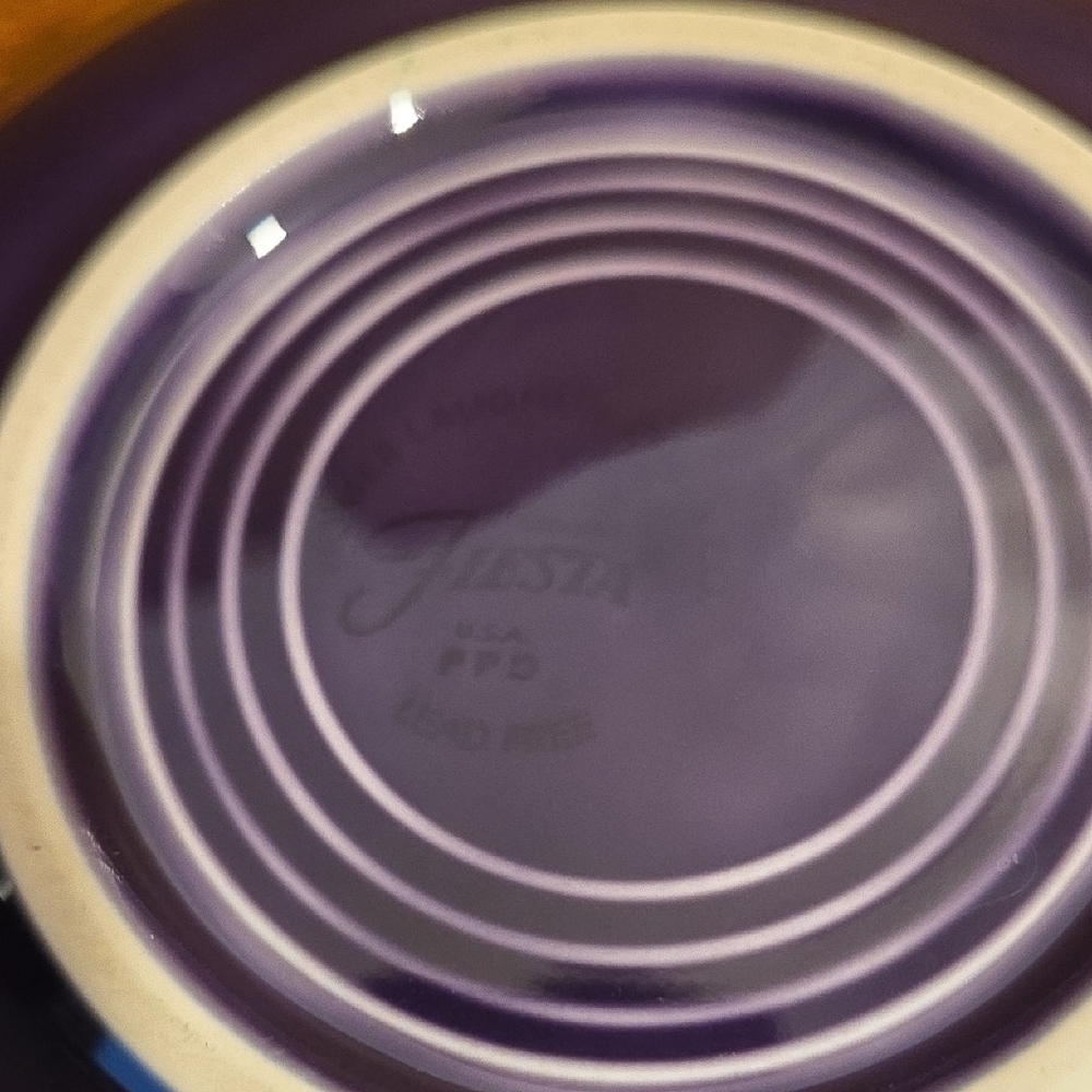 Fiesta Purple Tea Cup and Saucer - Picture 5 of 5